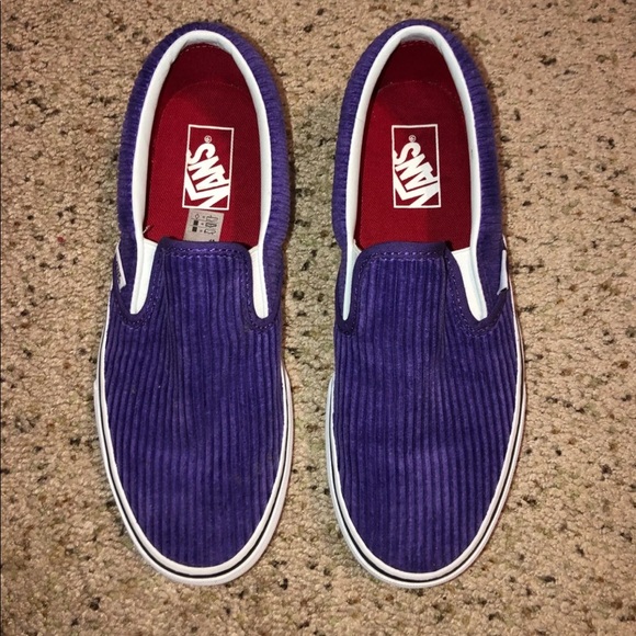 corduroy slip on vans
